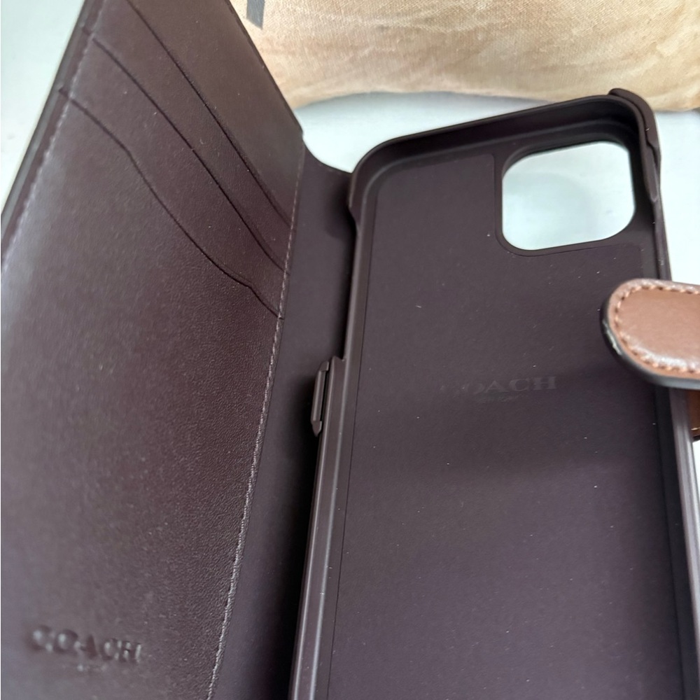 Coach IPhone 12 wallet phone case. New/never used. - Picture 6 of 10